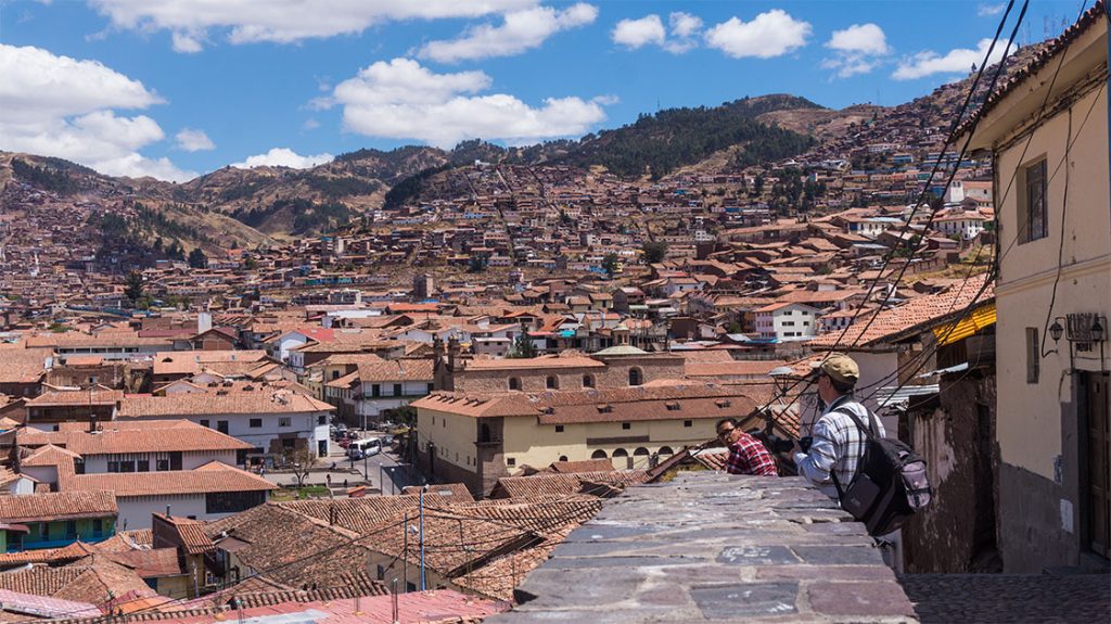 vue des hauteurs de cuzco